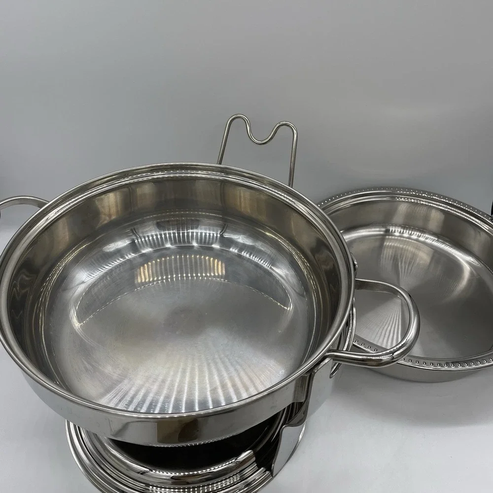 Rare Williams Sonoma Chafing Dish Grande Cuisine 4-6 Qt 18/10 Stainless Steel
